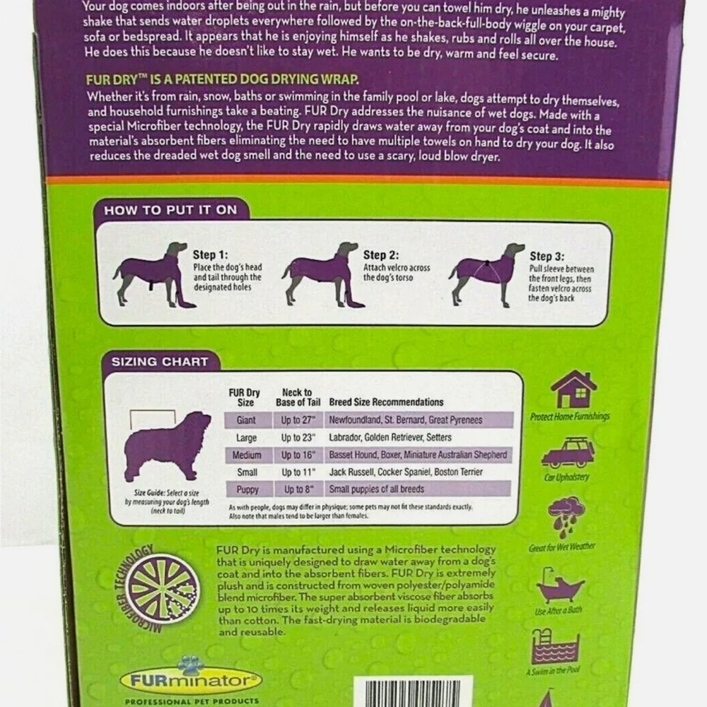 FURminator Purple Dog Grooming Tool